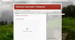 Desktop Screenshot of maestrasespecialestrabajando.blogspot.com