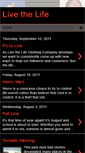 Mobile Screenshot of ilivethelifeblog.blogspot.com