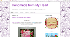 Desktop Screenshot of handmadefromtheheart-designsbylarelyn.blogspot.com