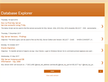 Tablet Screenshot of databaseexplorer.blogspot.com