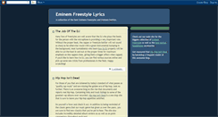 Desktop Screenshot of eminemfreestyle.blogspot.com