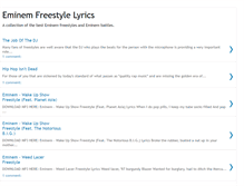 Tablet Screenshot of eminemfreestyle.blogspot.com