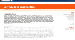 Desktop Screenshot of lawstudentwriting.blogspot.com
