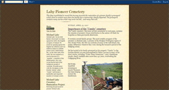 Desktop Screenshot of lahypioneercemetery.blogspot.com