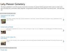 Tablet Screenshot of lahypioneercemetery.blogspot.com