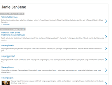 Tablet Screenshot of janiejanjane.blogspot.com