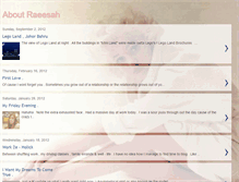 Tablet Screenshot of about-raeesah.blogspot.com