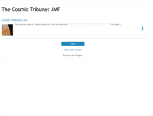 Tablet Screenshot of cosmictribune-jmf.blogspot.com