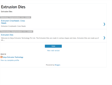 Tablet Screenshot of extrusiondie.blogspot.com