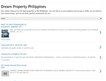 Tablet Screenshot of dreampropertyphilippines.blogspot.com