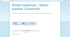 Desktop Screenshot of ghidulmesterului.blogspot.com