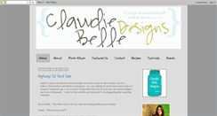 Desktop Screenshot of claudiebelledesigns.blogspot.com