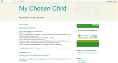 Desktop Screenshot of mychosenchild.blogspot.com