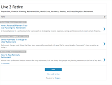 Tablet Screenshot of live2retire.blogspot.com