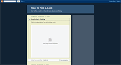 Desktop Screenshot of howtopickalock.blogspot.com