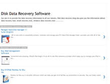 Tablet Screenshot of diskdatarecoverysoftware.blogspot.com