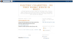 Desktop Screenshot of electriccigarettes.blogspot.com