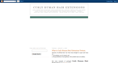 Desktop Screenshot of curly-human-hair-extensions.blogspot.com