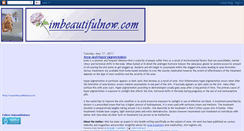 Desktop Screenshot of imbeautifulnow.blogspot.com