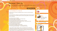 Desktop Screenshot of becauseisaidso-khb.blogspot.com