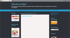 Desktop Screenshot of discutacomigoesejafeliz.blogspot.com