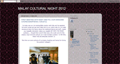 Desktop Screenshot of malayculturalnight2012.blogspot.com