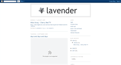 Desktop Screenshot of lavenderrecordings.blogspot.com