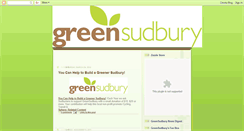 Desktop Screenshot of greensudbury.blogspot.com