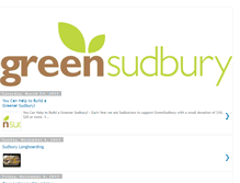 Tablet Screenshot of greensudbury.blogspot.com