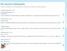 Tablet Screenshot of msdanielswebquests.blogspot.com