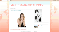 Desktop Screenshot of mariemadameaudrey.blogspot.com