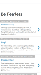 Mobile Screenshot of be-fearless.blogspot.com