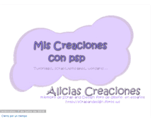 Tablet Screenshot of miscreacionesconpsp.blogspot.com