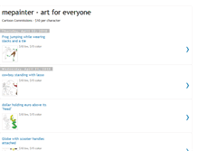 Tablet Screenshot of mepainter.blogspot.com