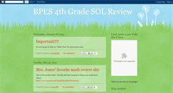 Desktop Screenshot of bpes4thgradesolreview.blogspot.com