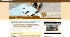 Desktop Screenshot of causas-ciudadanas.blogspot.com