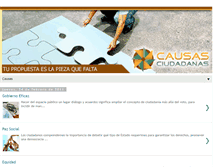 Tablet Screenshot of causas-ciudadanas.blogspot.com