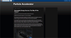 Desktop Screenshot of particleaccelerator.blogspot.com