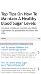 Mobile Screenshot of bloodsugarlevelsinformation.blogspot.com