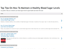 Tablet Screenshot of bloodsugarlevelsinformation.blogspot.com