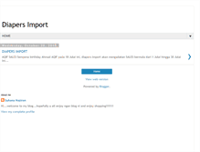 Tablet Screenshot of diapers-import.blogspot.com