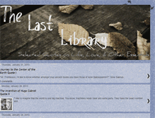 Tablet Screenshot of lastlibrary.blogspot.com