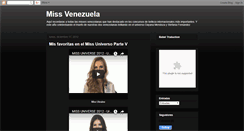 Desktop Screenshot of miss-venezuela.blogspot.com