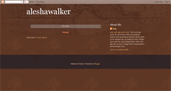 Desktop Screenshot of aleshawalker.blogspot.com