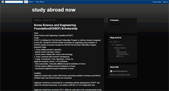 Desktop Screenshot of abroadstudynow2011.blogspot.com