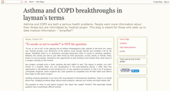 Desktop Screenshot of copdbreakthroughs.blogspot.com