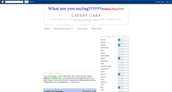 Desktop Screenshot of free-latest-cars.blogspot.com