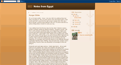 Desktop Screenshot of notesfromegypt.blogspot.com