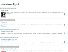 Tablet Screenshot of notesfromegypt.blogspot.com