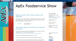 Desktop Screenshot of apexfoodserviceshow.blogspot.com